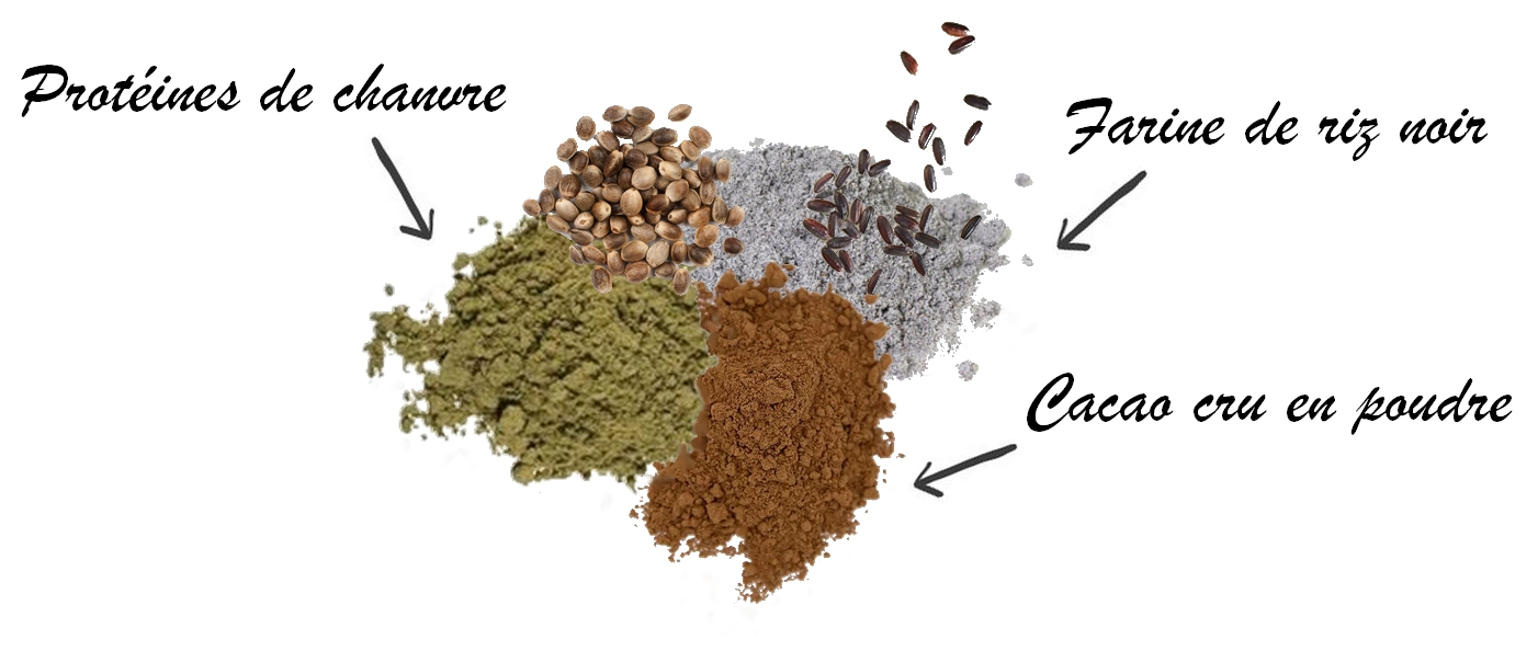 Protéines de chanvre cacao veg whey kao