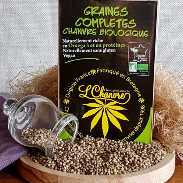 Graines de Chanvre Décortiquées Bio 500g Qualité Supérieure