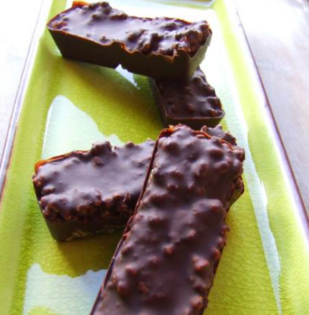 Barres chocolatées au chanvre