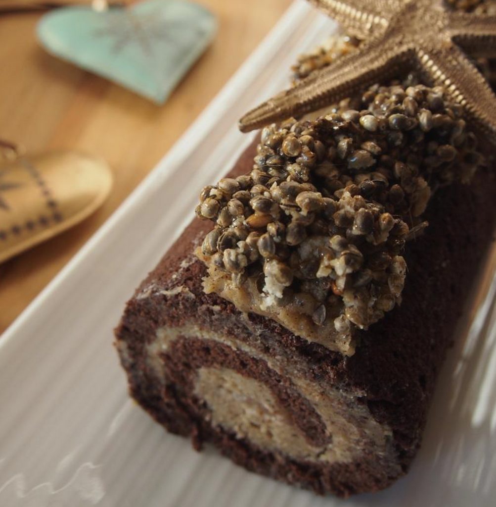 Bûche de noël originale au chanvre