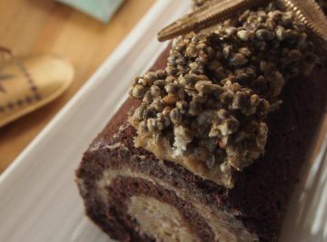 Bûche de noël originale au chanvre