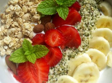 Smoothie bowl chanvre et fruits