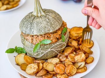 Courgette farcie chanvre