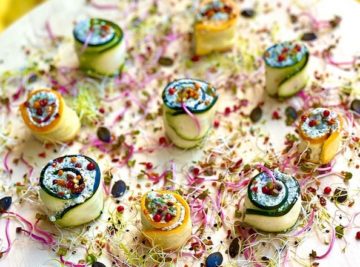 Courgettes makis chanvre